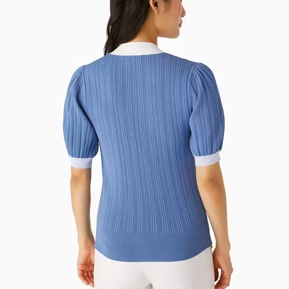 Kate Spade Colorblock Bow-neck Sweater- size Small - Picture 2 of 13